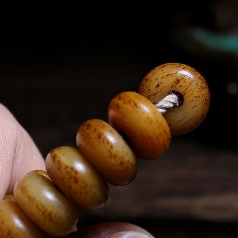 Pixiu Bracelet in Yak Bone for Spiritual Balance & Protection
