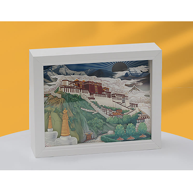 Potala Palace Paper LED Zen Decor Lamp