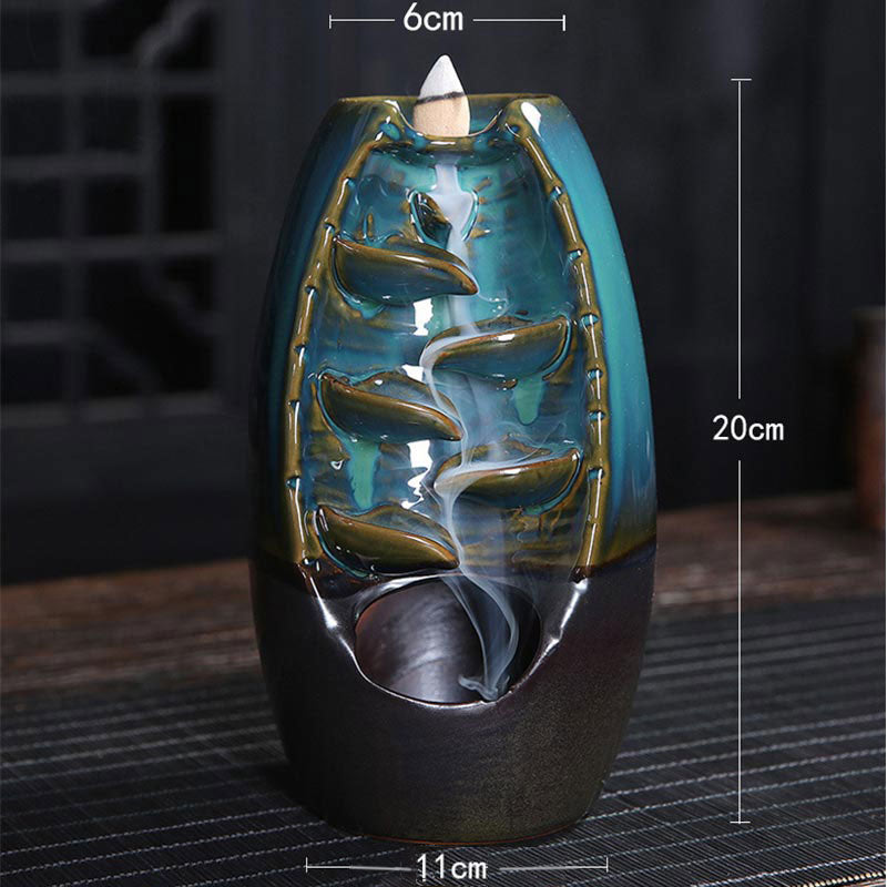 Tibetan Clay Dragon Incense Burner | Protection Decor 11cm