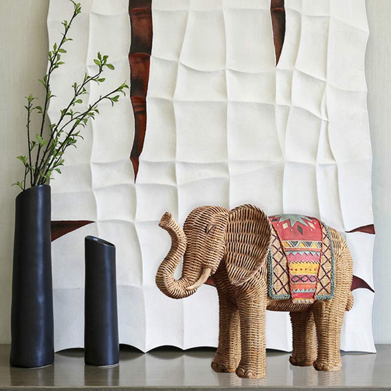 Elephant Resin Decoration for Wisdom & Wealth Home