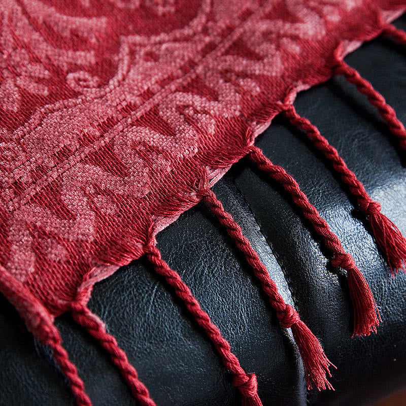 150cm Tibetan Spiritual Textile Blanket Multicolored Flowers