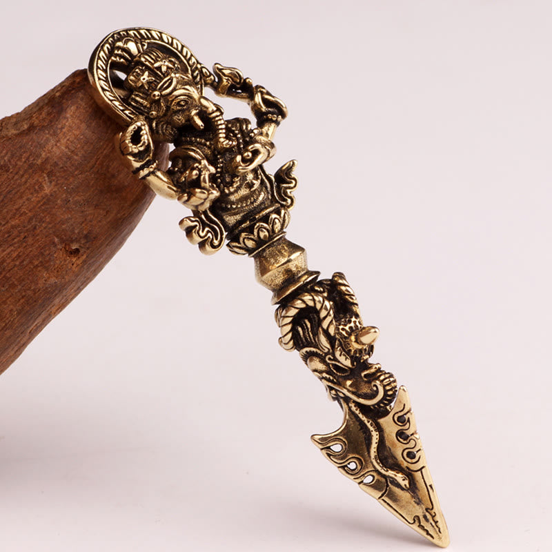 Ganesh Dorje Vajra Spiritual Power Necklace Pendant