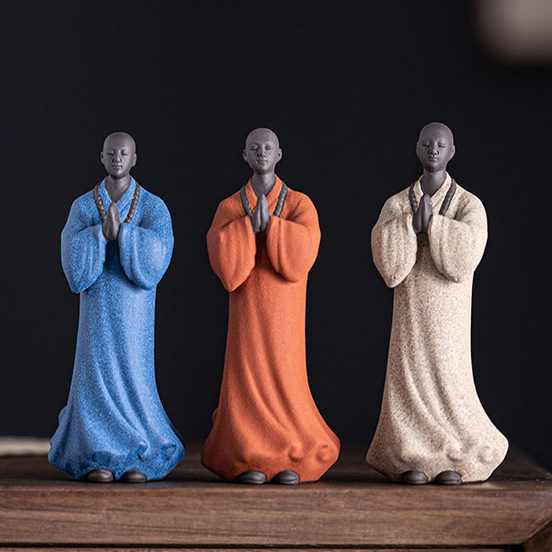 5x5x13cm Ceramic Meditating Buddha Statue for Serenity