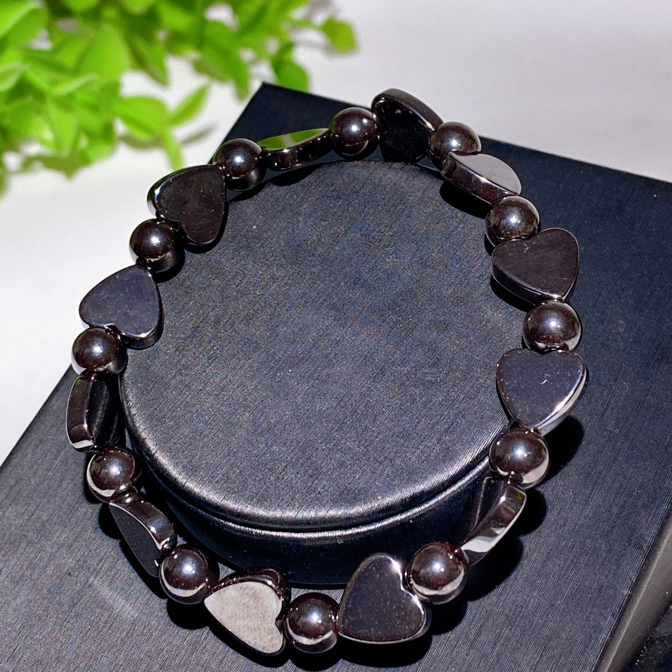6-10mm Hematite Spiritual Bracelet for Protection & Healing