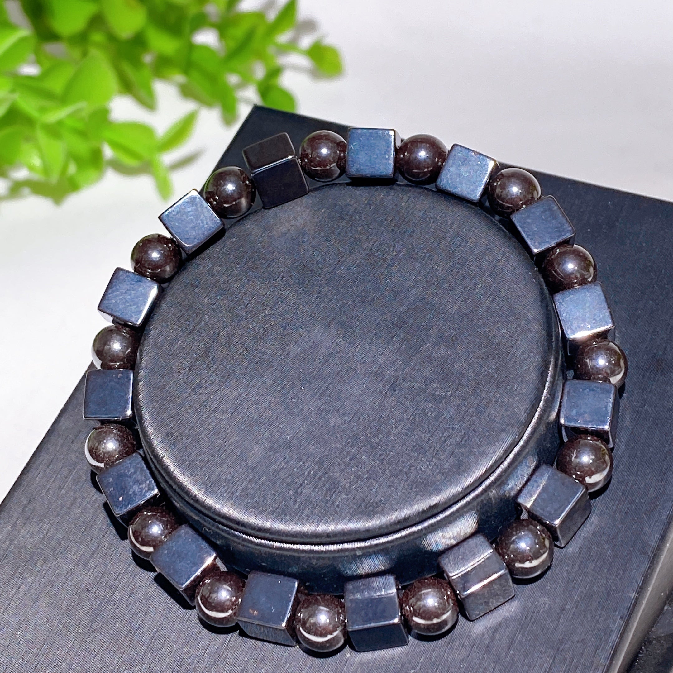 6-10mm Hematite Spiritual Bracelet for Protection & Healing