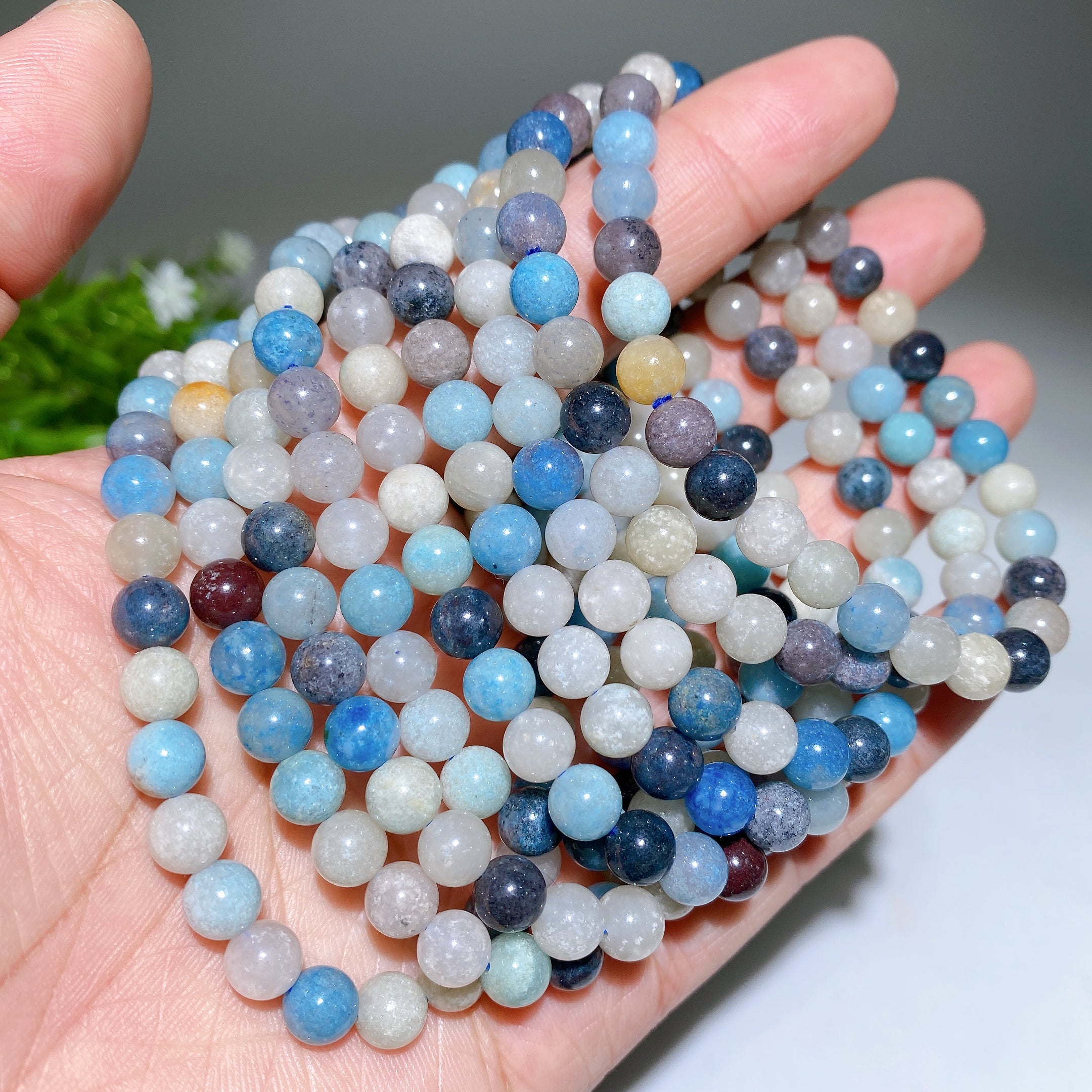 6-12mm Mixed Crystal Healing Bracelet for Spiritual Balance