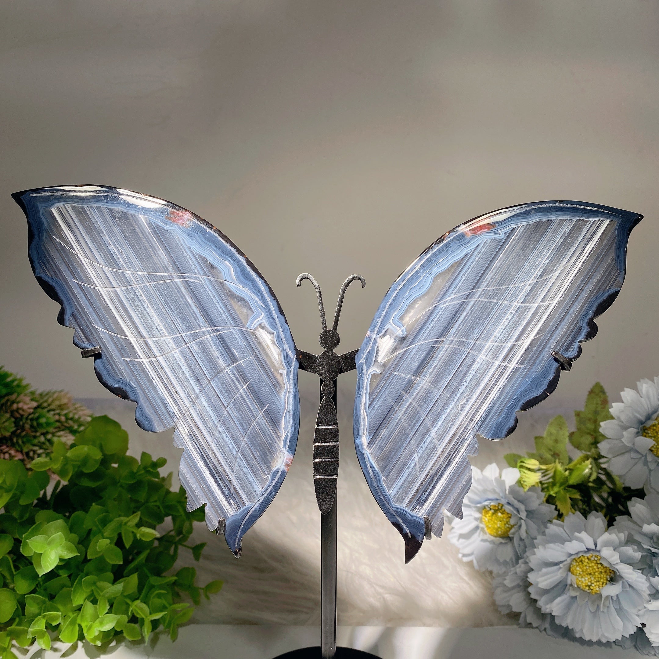 6.2-inch Crystal Animal Wings with Stand