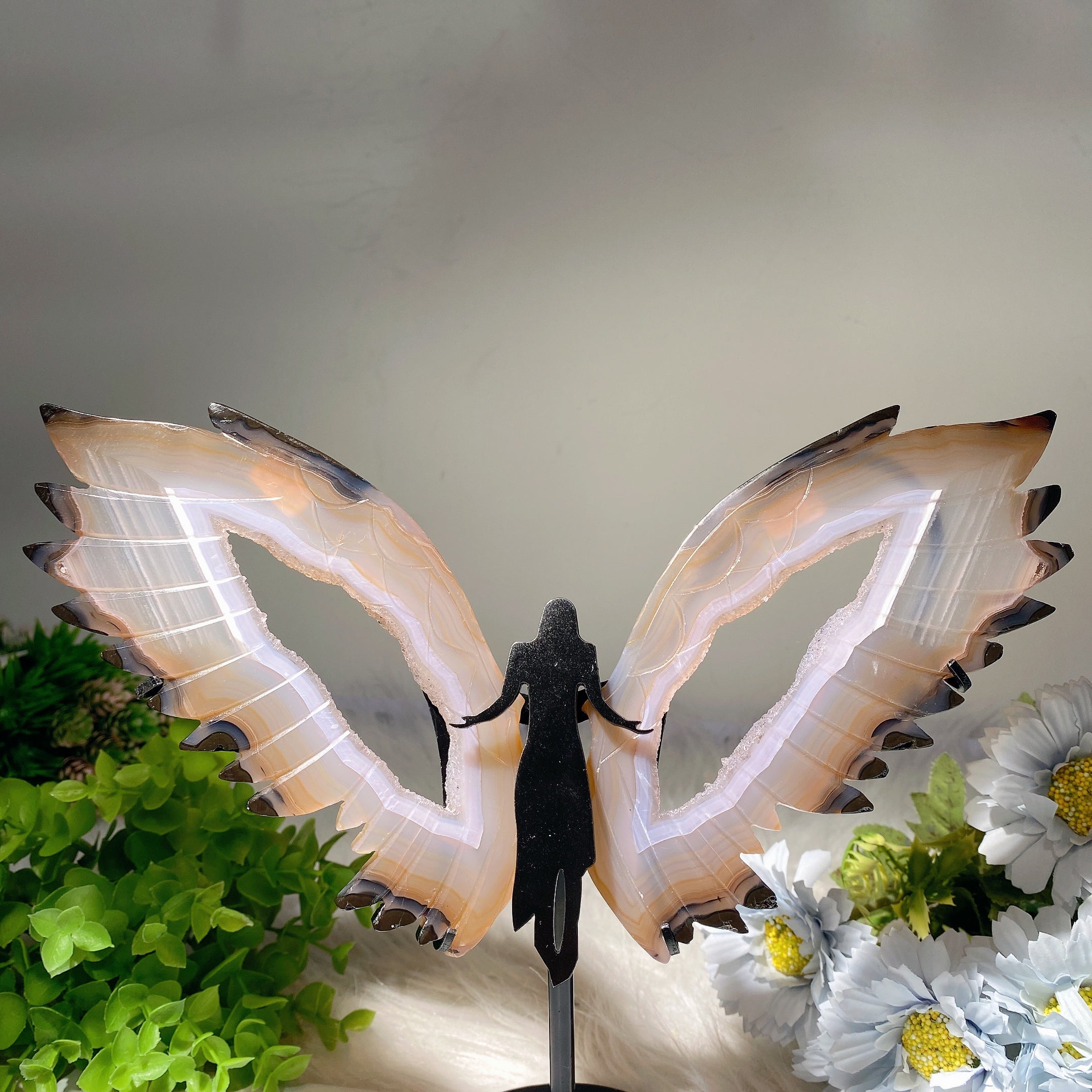 6.2-inch Crystal Animal Wings with Stand