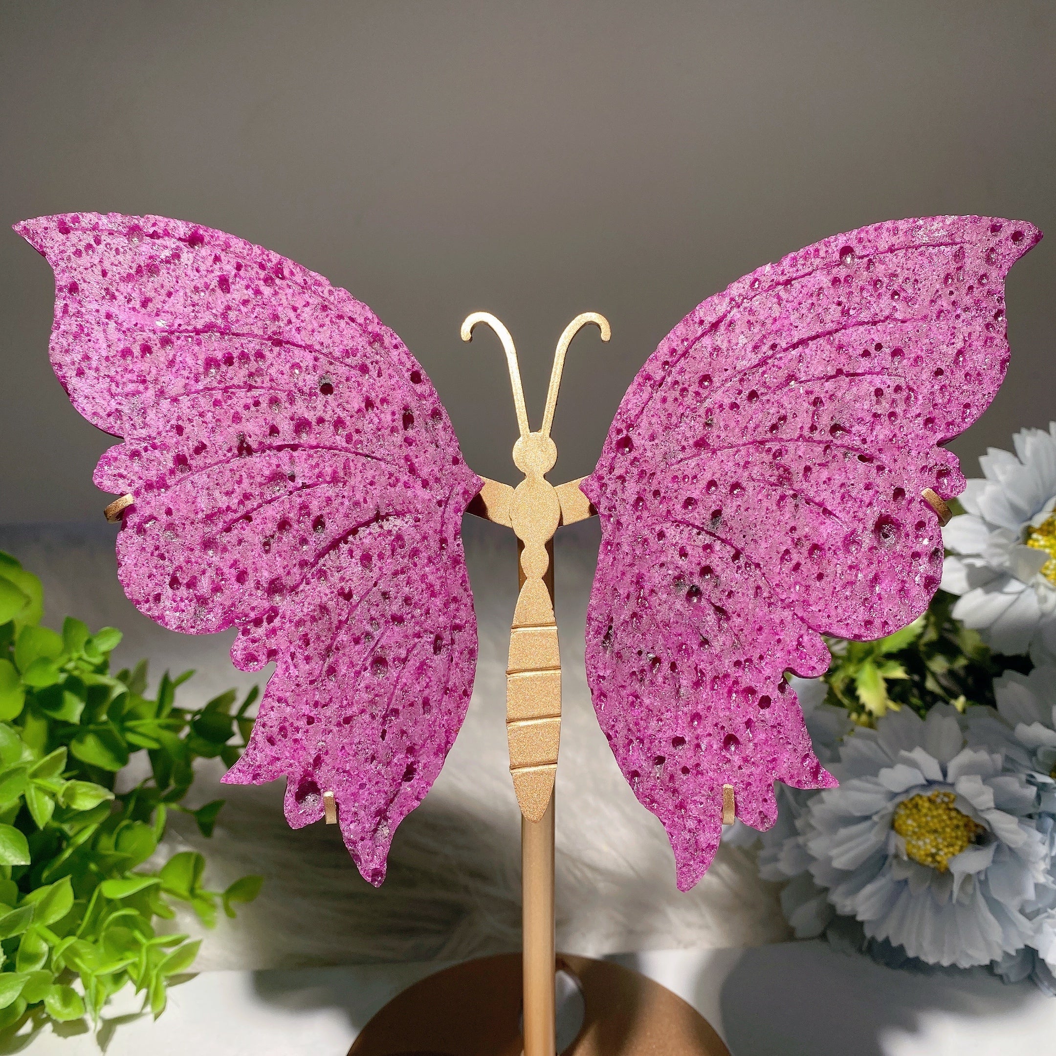 6.2-inch Crystal Animal Wings with Stand