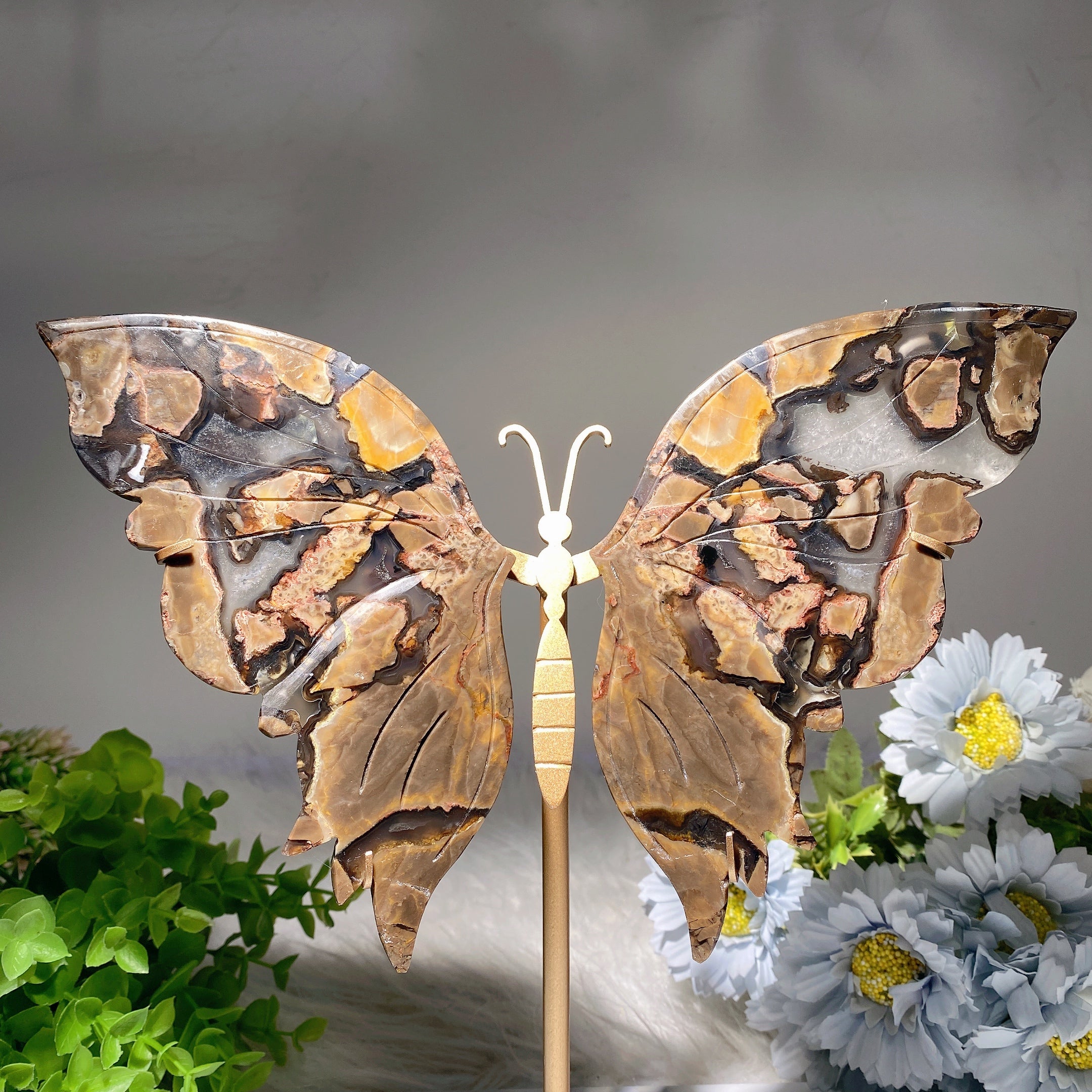 6.2-inch Crystal Animal Wings with Stand
