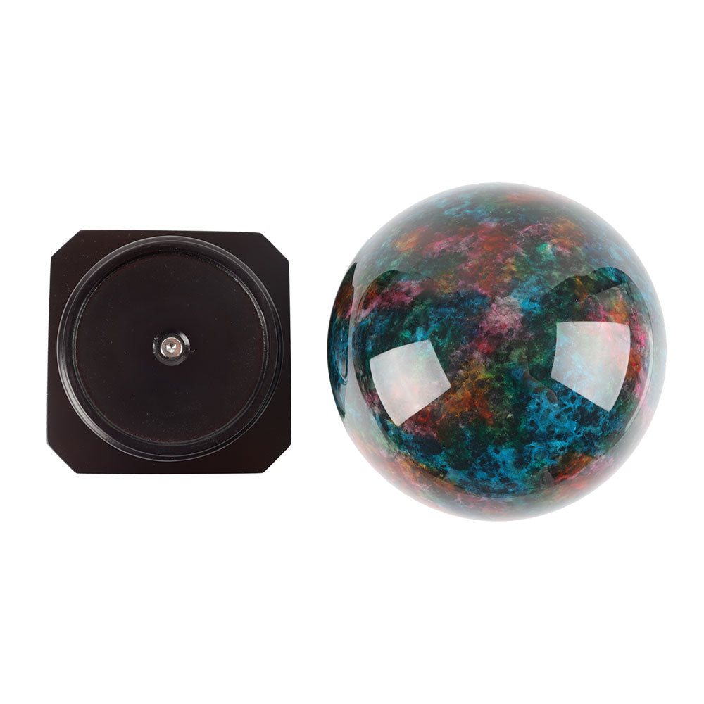 6.29-inch Natural Seven-Colour Jade Crystal Sphere for Healing