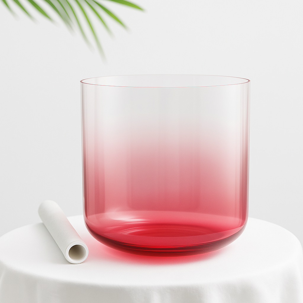 6-7 Inch Alchemy Crystal Singing Bowl - Vermilion