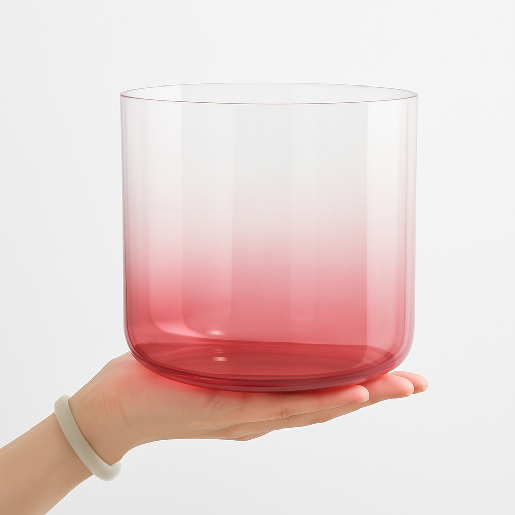 6-7 Inch Alchemy Crystal Singing Bowl - Vermilion