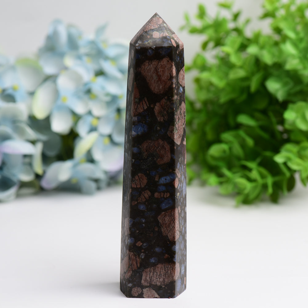 6-8 Inch Red Que Sera Crystal Tower for Healing Energy