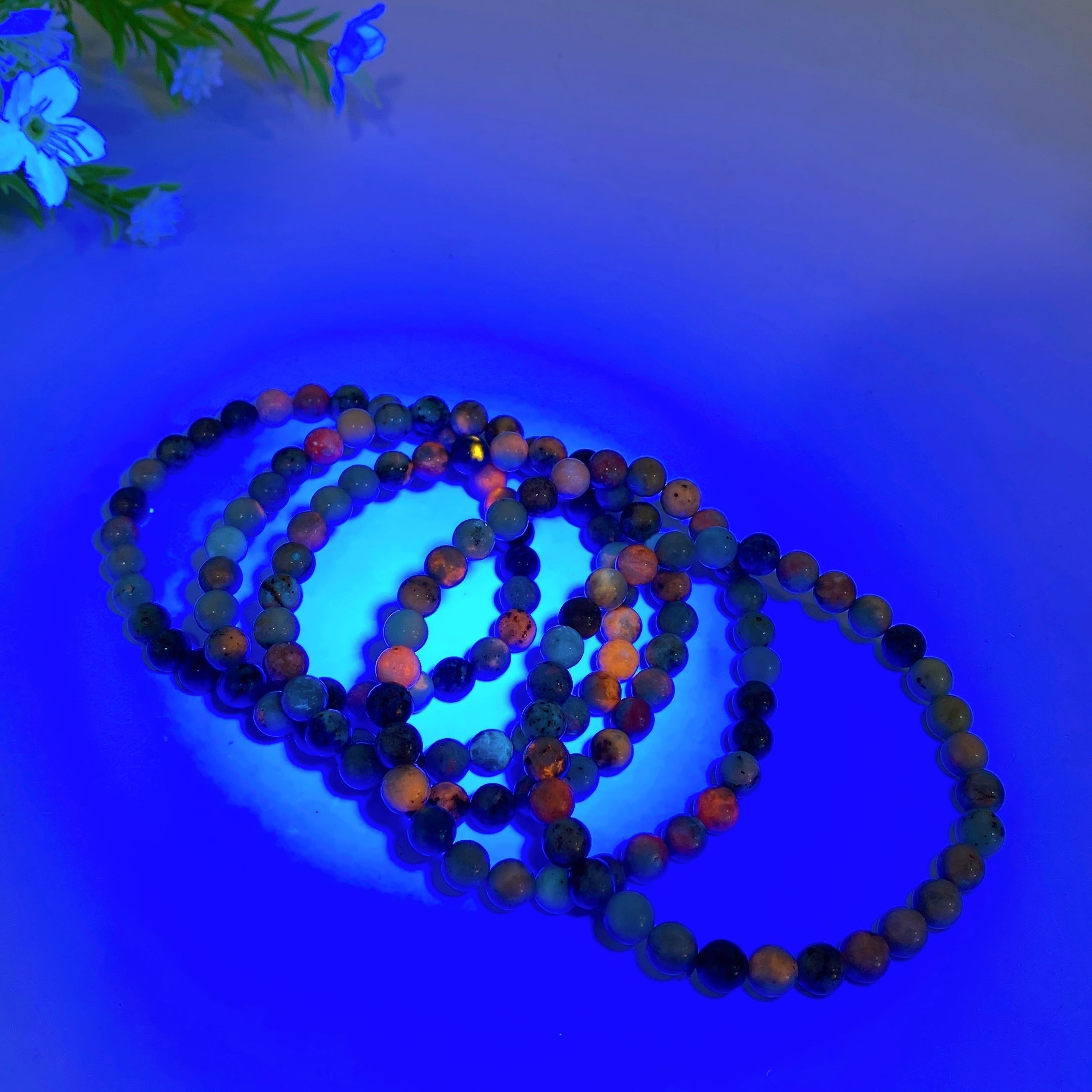 6-8mm Malachite Crystal Healing Bracelet for Balance