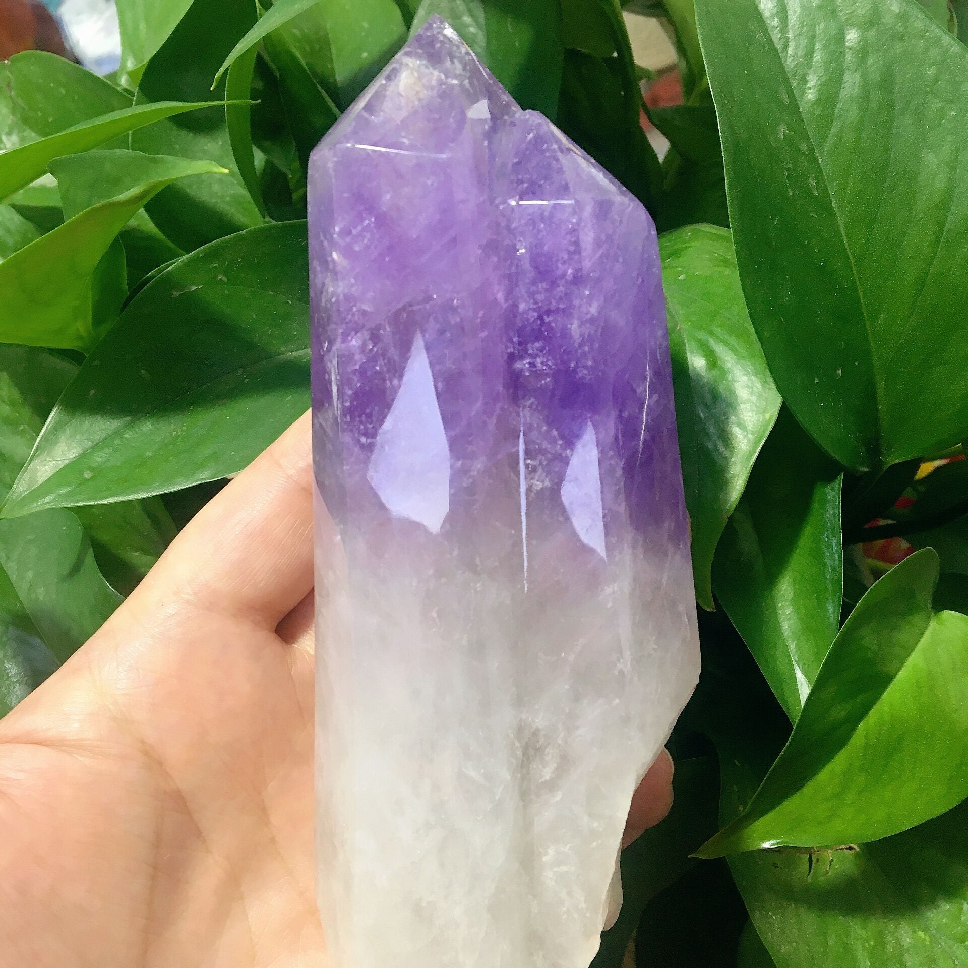 6 Inch Purple Amethyst Double Terminated Crystal Points