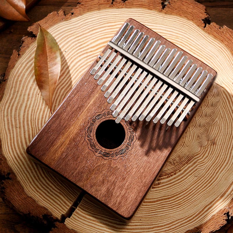 17 Keys Mahogany Wood Meditation Kalimba Thumb Piano