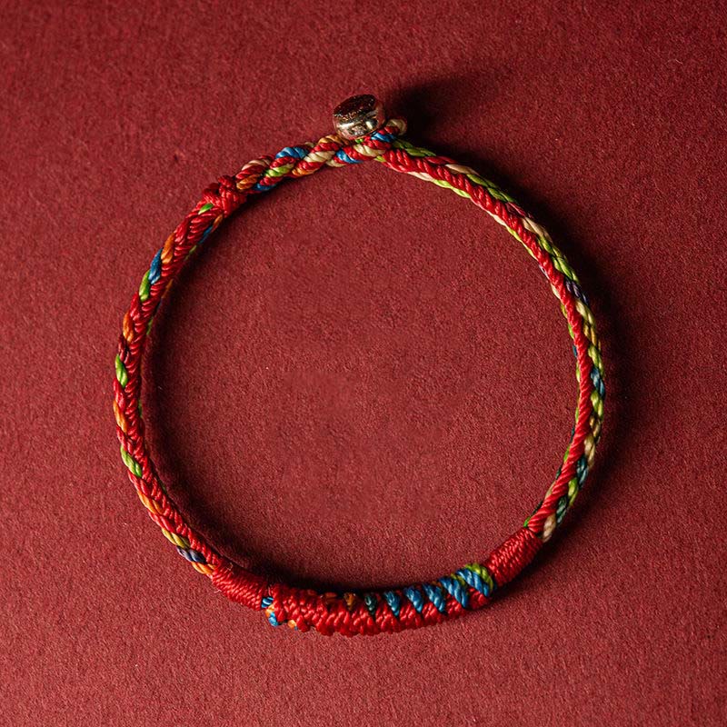 Handmade Five Color Red String Protection Bracelet