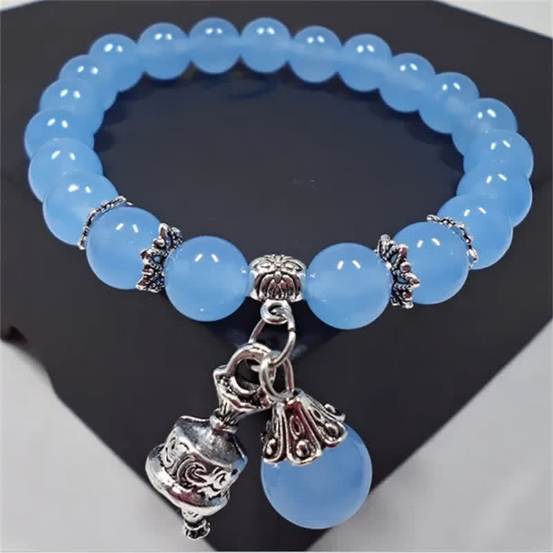 8mm Chalcedony Energy Bracelet for Spiritual Balance