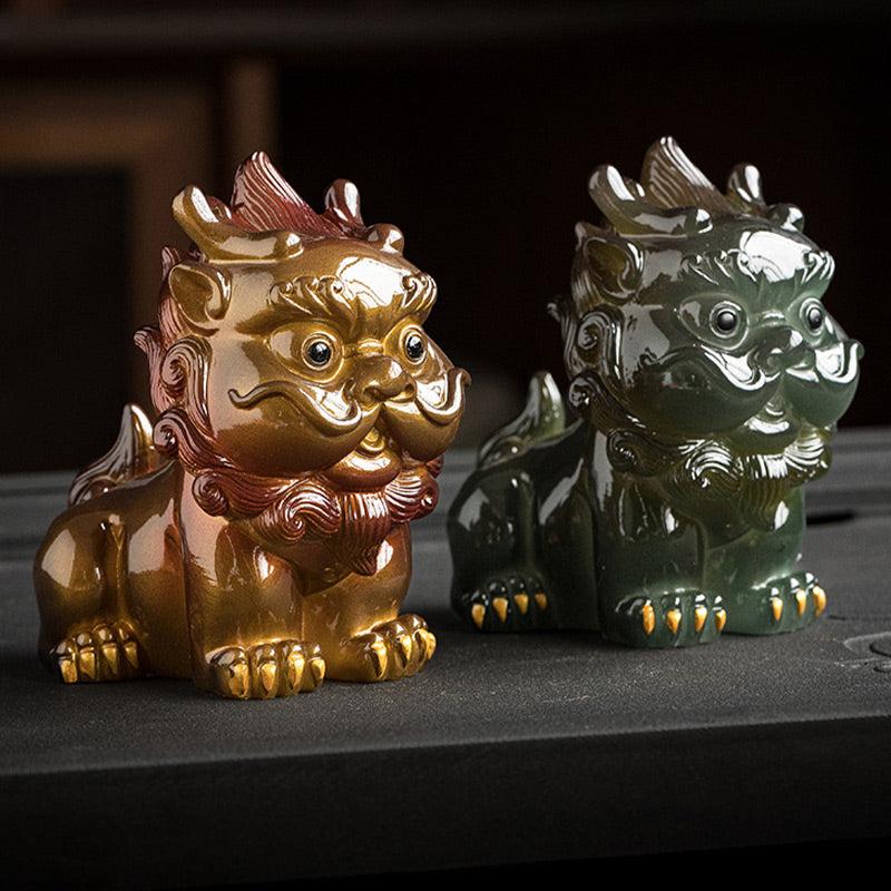 Color Changing PiXiu Resin Tea Pet | Zen Home Decor