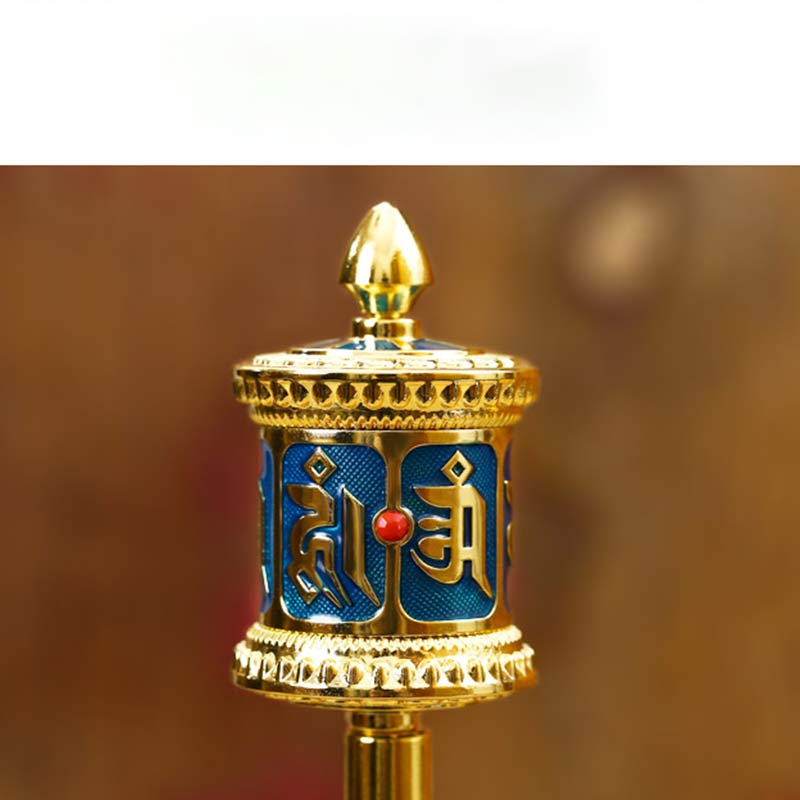 Medium Tibetan Prayer Wheel with Om Mani Padme Hum Mantra