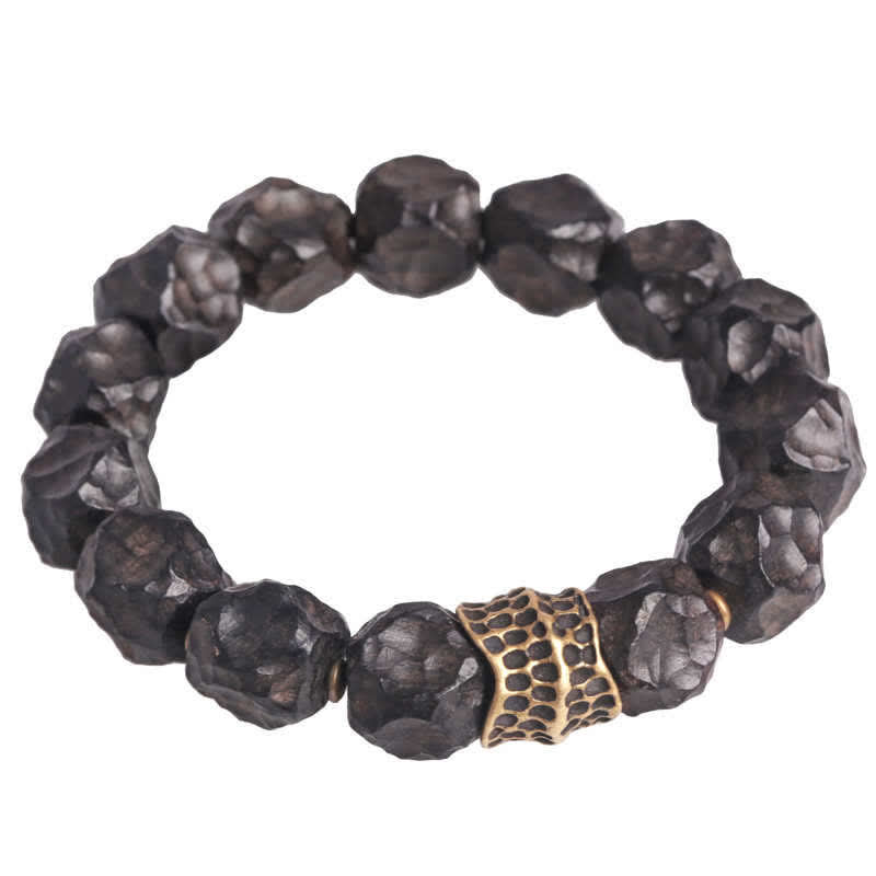 Ebony Wood Copper Couple Bracelet for Peace & Balance