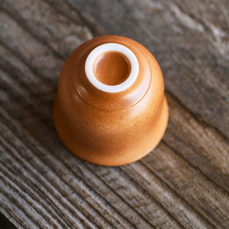 Dunhuang Lotus Ceramic Teacup 90ml for Zen Decor