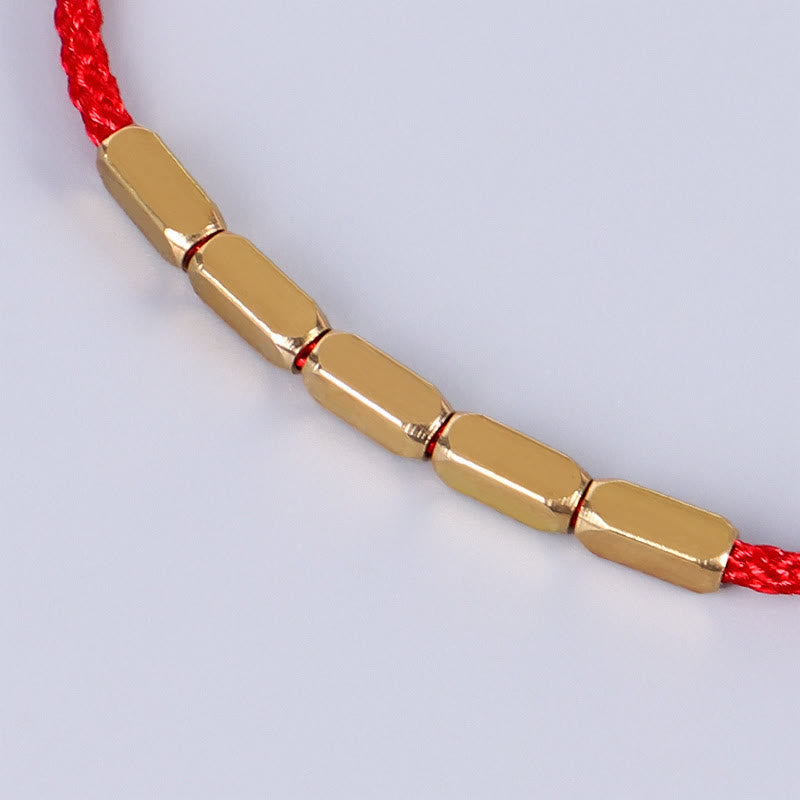 Handcrafted Copper Red String Protection Bracelet
