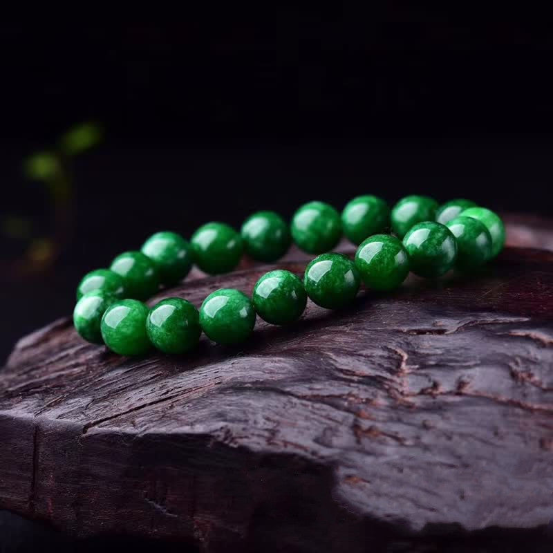 8mm Cyan Jade Bracelet | Calm Harmony Beads