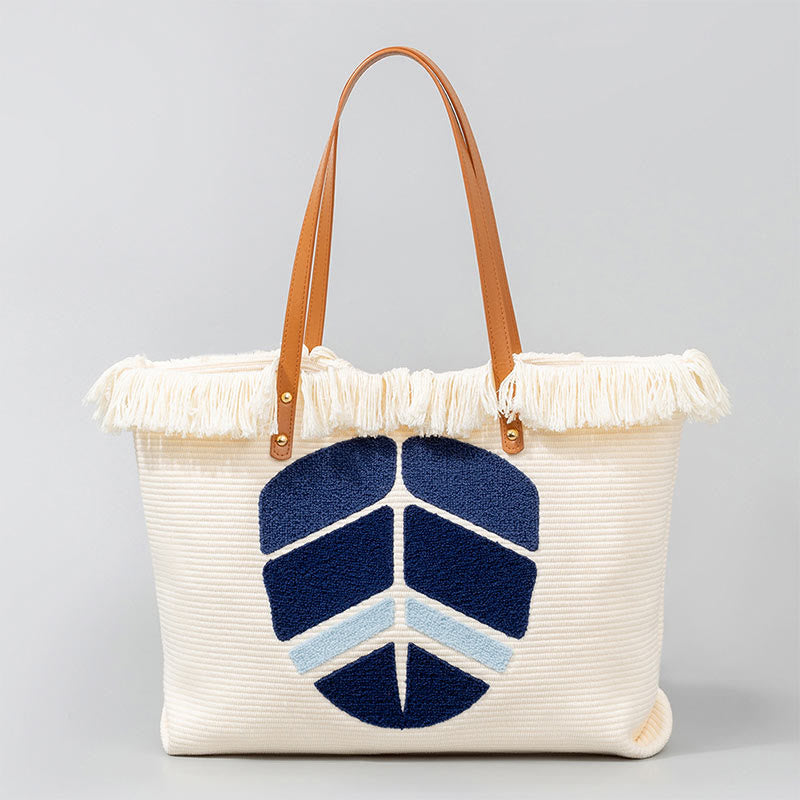 Large Capacity Canvas Evil Eye Tote Bag for Protection