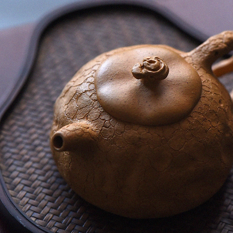 Vintage Purple Clay Kung Fu Teapot 220ml for Zen Decor