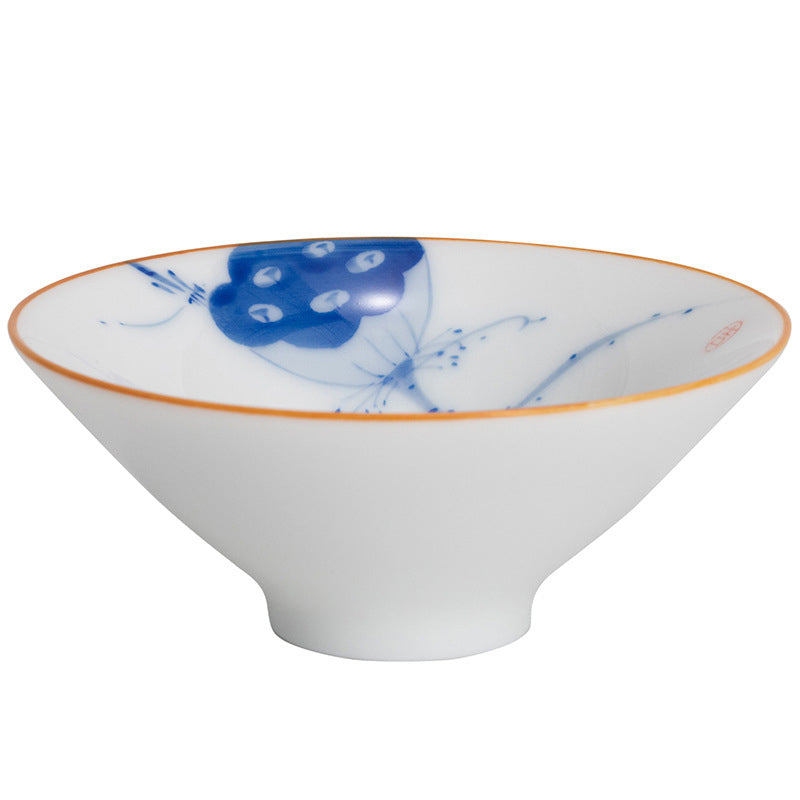 Mandala Koi Fish Lotus Ceramic Tea Cup 50ml Harmony