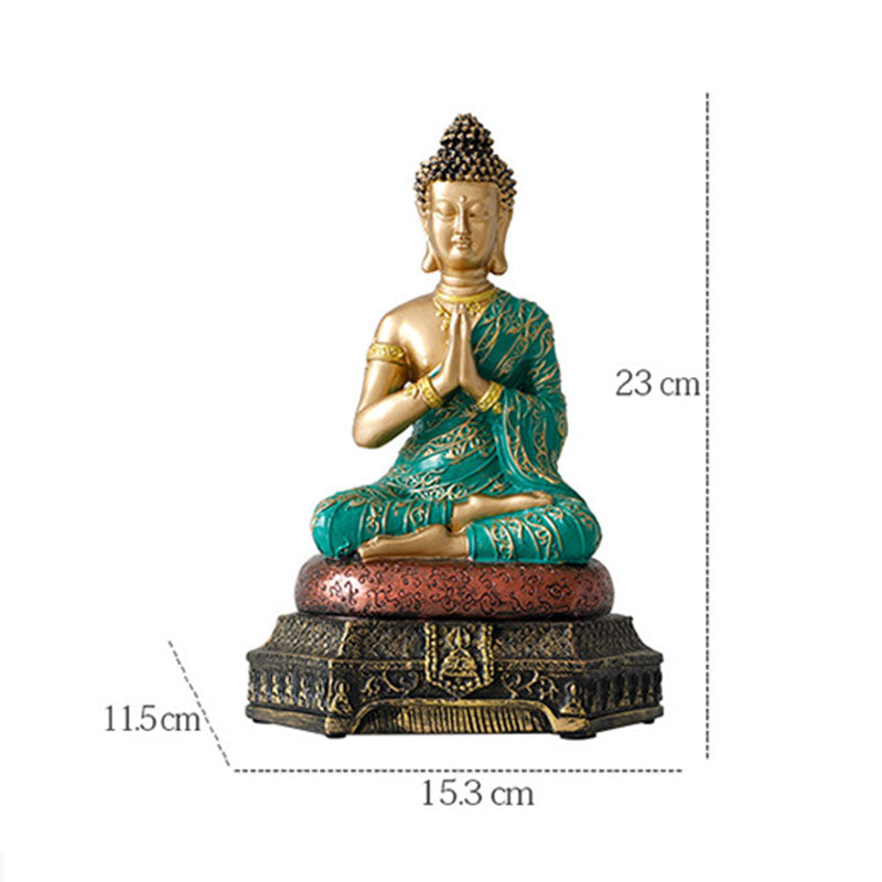 Buddha Compassion Resin Statue for Serenity and Luck