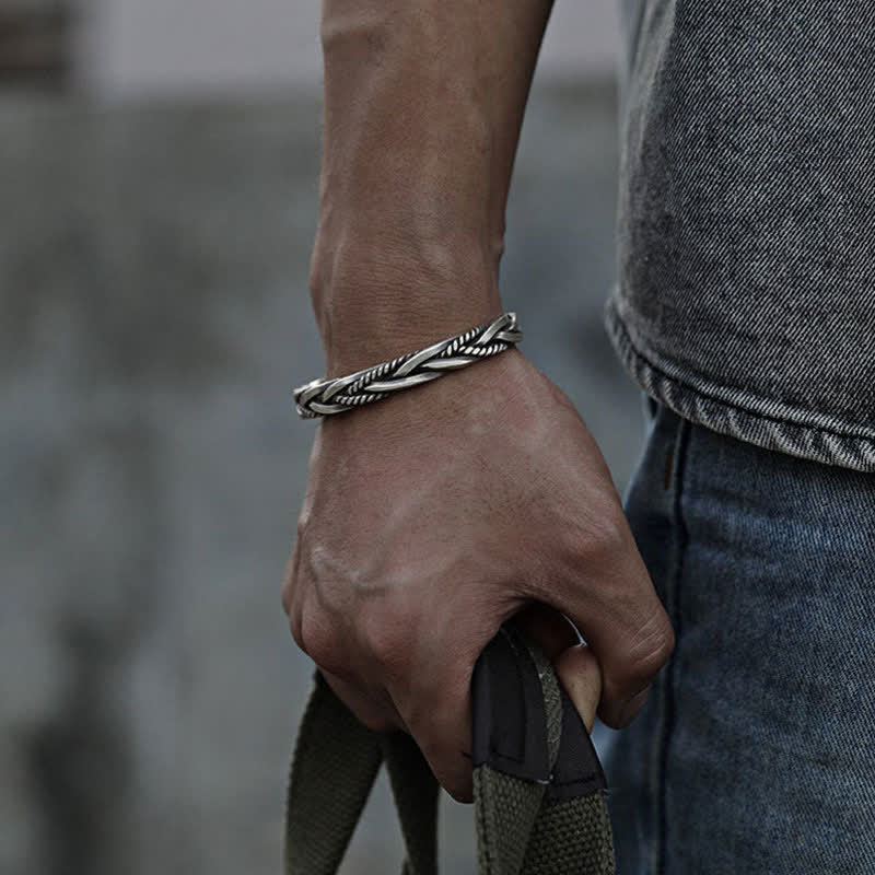 Copper Twisted Braided Spiritual Bracelet for Balance