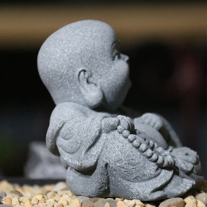 Sandstone Buddha Statue for Meditation and Compassion Home Décor