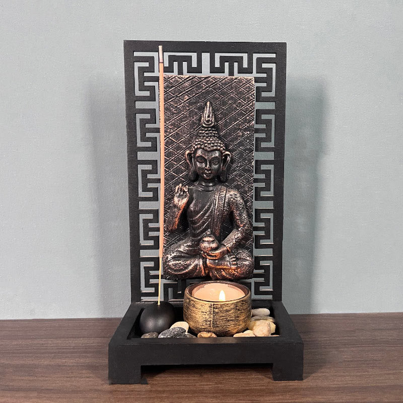 Meditation Buddha Statue Resin Home Decor 23cm