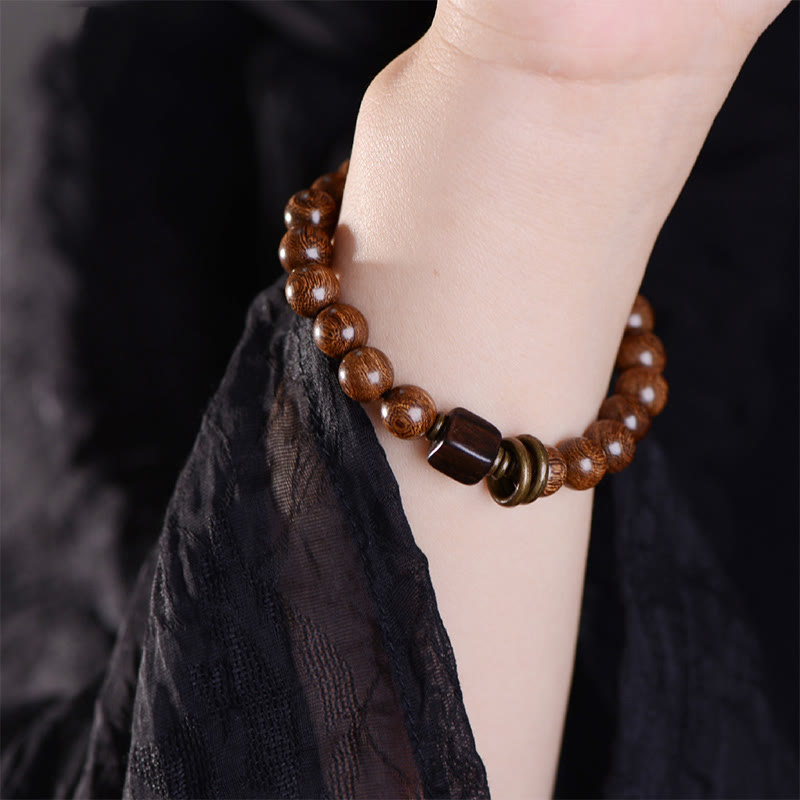 8mm Phoebe Zhennan Wood Spiritual Bracelet for Protection