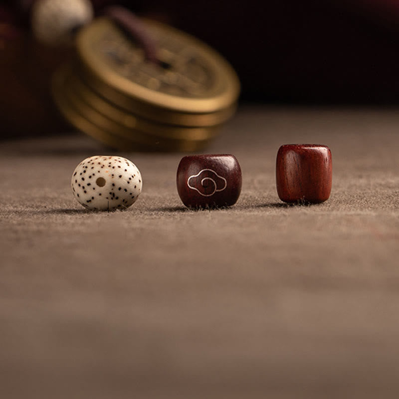 Feng Shui Five Emperor Coins Keychain for Wealth & Protection