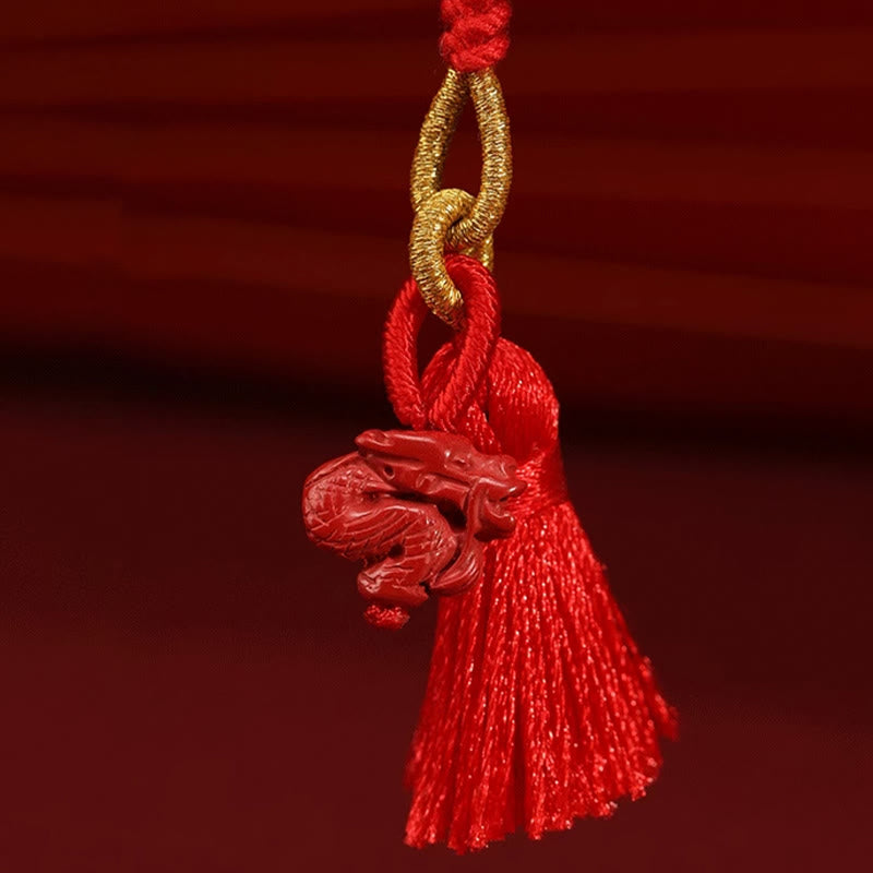 Cinnabar Dragon Protection Belly Chain Red String 2.5mm