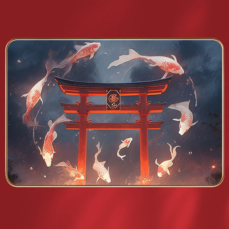 925 Sterling Silver Dragon Koi Fish Luck Necklace & Bracelet Set