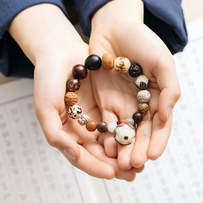 Bodhi Seed Lotus Wisdom Peace Bracelet for Spiritual Growth