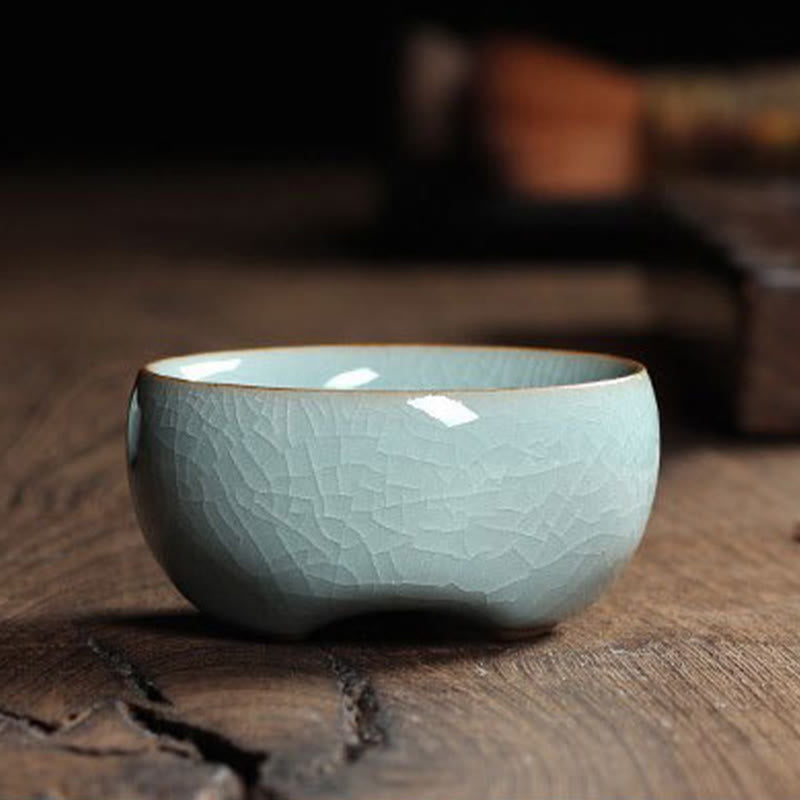 Colorful Koi Fish Ceramic Teacup 60ml | Zen Decor