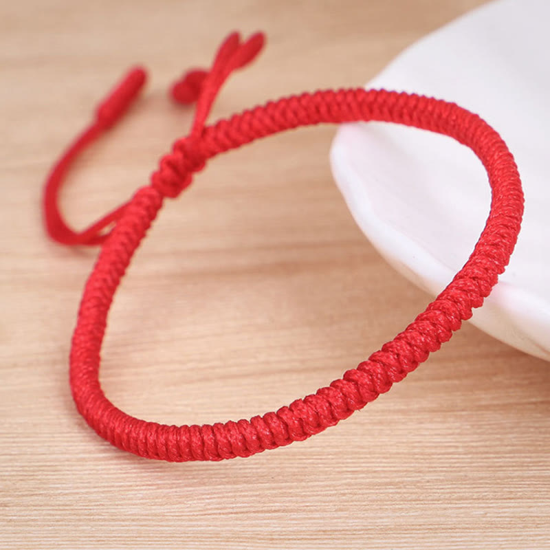 3Pcs Tibetan King Kong Knot Red String Protection Bracelet