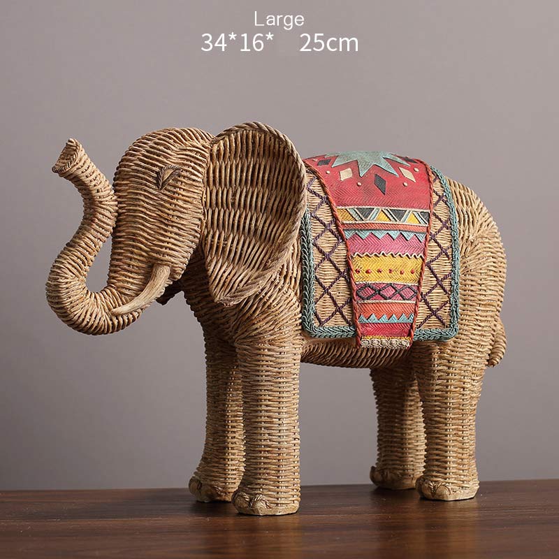 Elephant Resin Decoration for Wisdom & Wealth Home