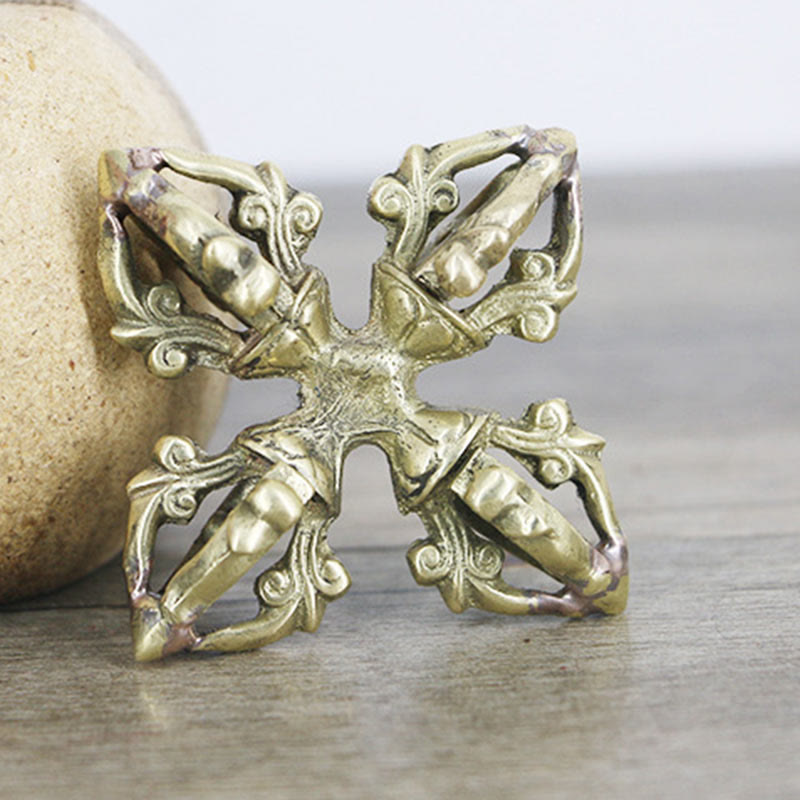 6.7cm Copper Double Dorje Vajra Spiritual Strength Ritual