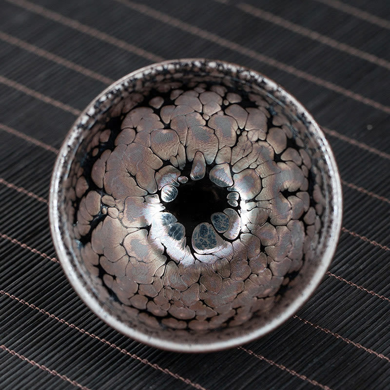 Sakura Jianzhan Ceramic Tea Cup 140ml Cherry Blossom Design