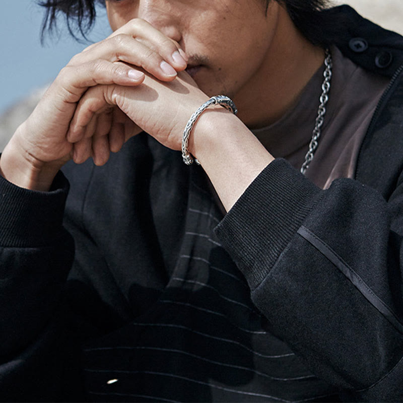 Adjustable Copper Om Mani Padme Hum Focus Cuff Bracelet