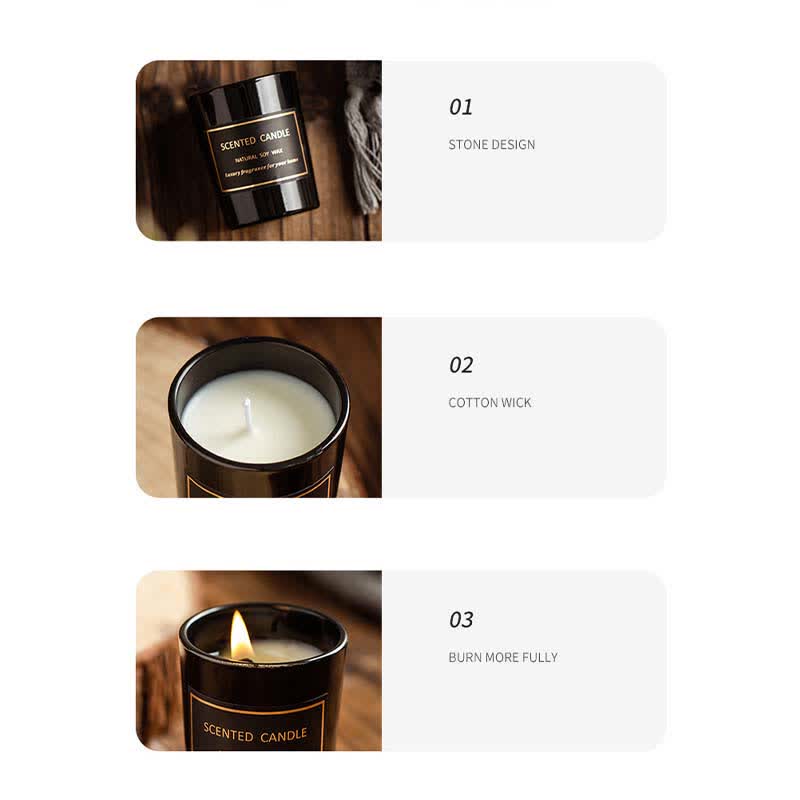 Meditation Scented Soy Wax Candle Blue Bell Pear Freesia