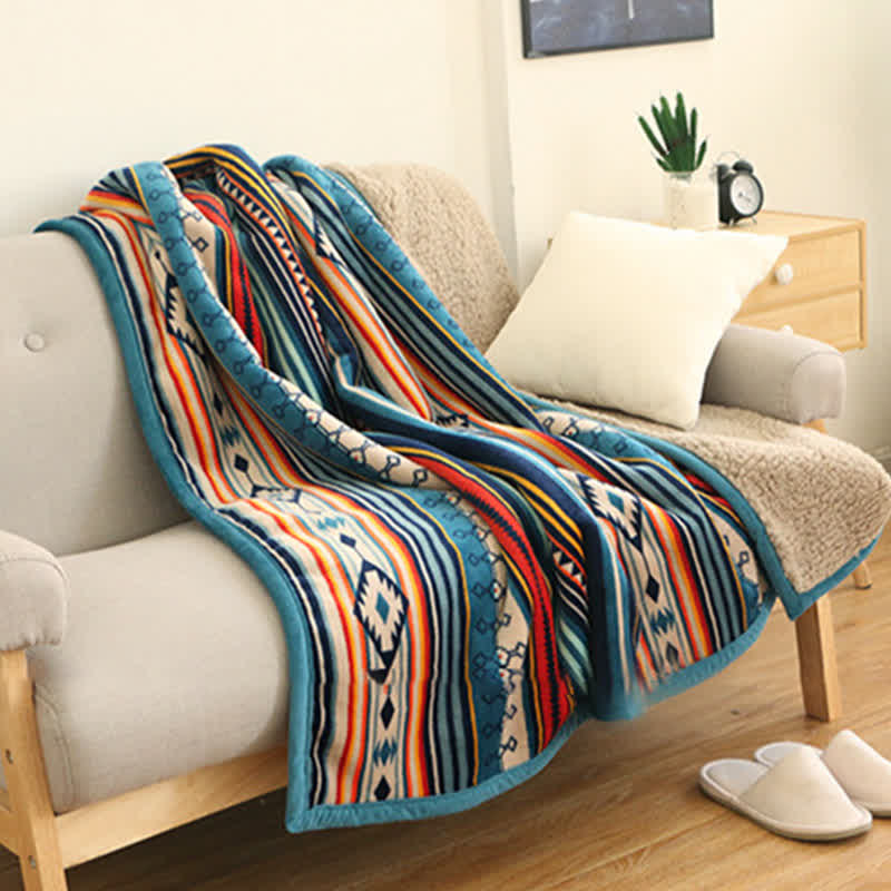 Geometric Warm Soft Zen Decor Throw Blanket 127x152cm