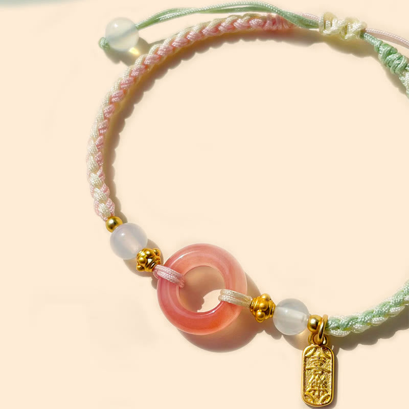 Agate Peace Buckle Bracelet for Peace & Joy 14-19cm
